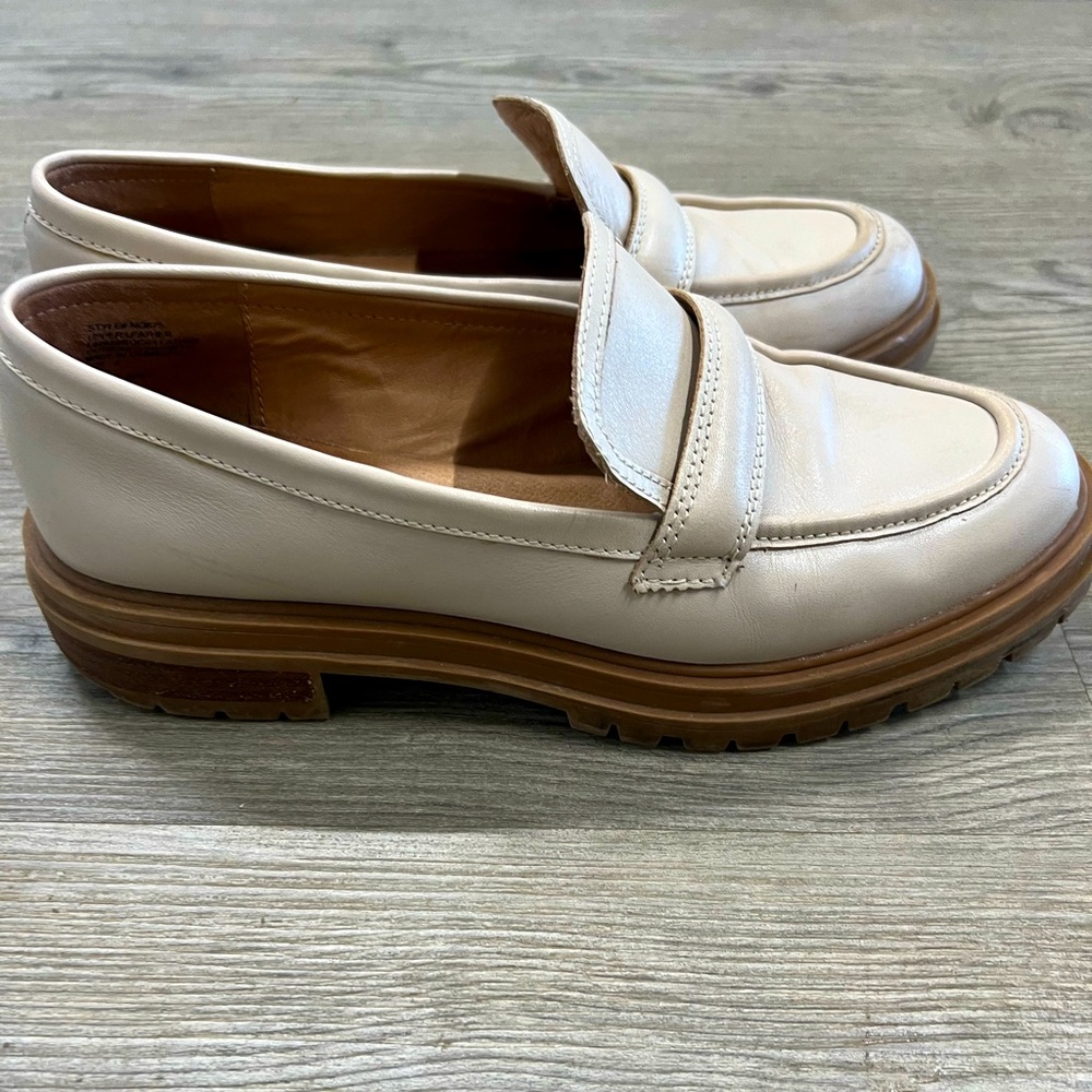 Madewell The Bradley Lugsole Loafer in Leather Harvest Moon Size 9